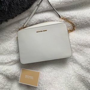 Michael Kors Jet Large Saffiano Leather Crossbody